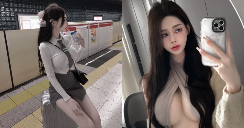 「巨乳JK」日本站台等電車！超發育雙峰和白嫩美腿讓人想搭訕