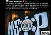 【EV扑克】重磅消息！GGPoker以5亿刀大手笔收购WSOP！线上金手链8/18荣耀开战-蜗牛扑克官方-GG扑克